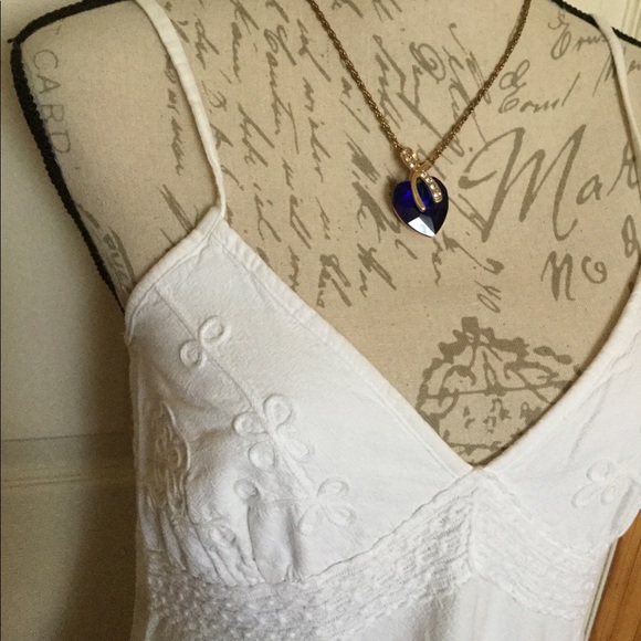 GioCam Sz. Lg white dress, like new - Picture 3 of 5